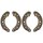 Brake shoe set Ø 228 mm 57 mm A.B.S. for e.g. ROVER 2000-3500