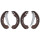 Brake shoe set for drum brake Ø 230 mm 50 mm A.B.S. for e.g. OPEL KADETT