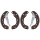 Brake shoe set for drum brake Ø 200 mm 46 mm A.B.S. for e.g. OPEL ASTRA
