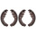 Brake shoe set for drum brake Ø 250 mm 57 mm A.B.S. for KIA SPORTAGE and others
