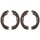 Brake shoe set for drum brake Ø 295 mm 50 mm A.B.S. for e.g. NISSAN PICK