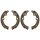 Brake shoe set for drum brake Ø 180 mm 30 mm A.B.S. for SUBARU