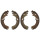 Brake shoe set for drum brake Ø 228 mm 42 mm A.B.S. for e.g. MAZDA 626