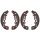 Brake shoe set for drum brake Ø 220 mm 40 mm A.B.S. for e.g. SUZUKI GRAND