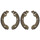 Brake shoe set for drum brake Ø 220 mm 40 mm A.B.S. for SUZUKI SUPER