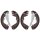 Brake shoe set for drum brake Ø 270 mm 54 mm A.B.S. for e.g. HYUNDAI H-1