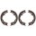 Brake shoe set parking brake Ø 170 mm 32 mm A.B.S. for SUBARU OUTBACK and others