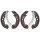 Brake shoe set for drum brake Ø 203 mm 38 mm A.B.S. for e.g. RENAULT CLIO