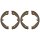 Brake shoe set parking brake Ø 210 mm 30 mm A.B.S. for e.g. MB R-CLASS