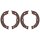 Brake shoe set parking brake Ø 172 mm 22 mm A.B.S. for NISSAN X-TRAIL