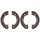 Brake shoe set parking brake Ø 172 mm 42 mm A.B.S. for IVECO DAILY and others