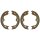 Brake shoe set parking brake Ø 172 mm 22 mm A.B.S. for INFINITI EX and others