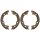 Brake shoe set parking brake Ø 170 mm 27 mm A.B.S. for KIA CEED and others