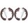 Brake shoe set for drum brake Ø 295 mm 62 mm A.B.S. for e.g. TOYOTA HILUX