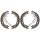 Brake shoe set parking brake Ø 168 mm 32 mm A.B.S. for e.g. HYUNDAI i20