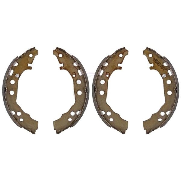 Brake shoe set for drum brake Ø 180 mm 28 mm A.B.S. for e.g. TOYOTA IQ