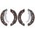 Brake shoe set Ø 203 mm 38 mm A.B.S. for e.g. RENAULT TWINGO