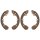 Brake shoe set for drum brake Ø 200 mm 31 mm A.B.S. for KIA RIO and others