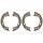 Brake shoe set parking brake Ø 167 mm 27 mm A.B.S. for e.g. HYUNDAI GRANDEUR