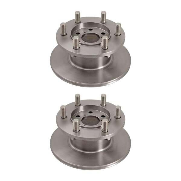 2 brake discs full Ø 267 mm 14.1 mm A.B.S. for IVECO DAILY and others