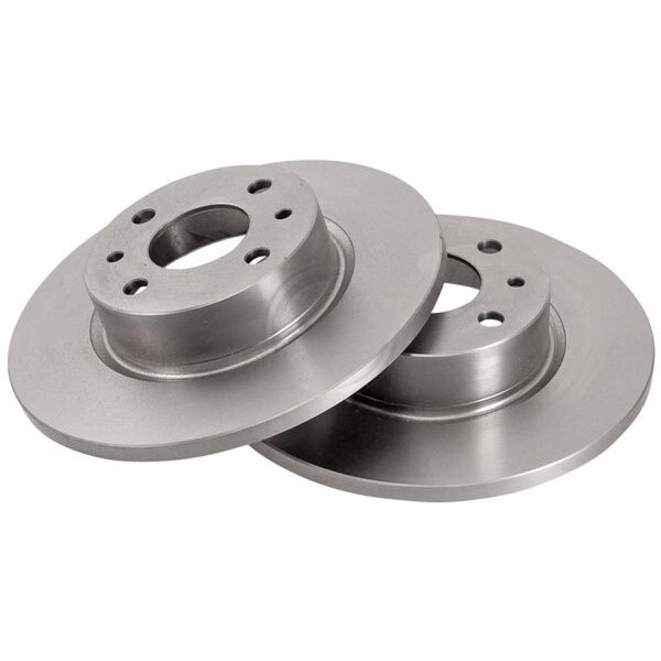 2 brake discs full Ø 257 mm 12 mm A.B.S. for FIAT CROMA and others