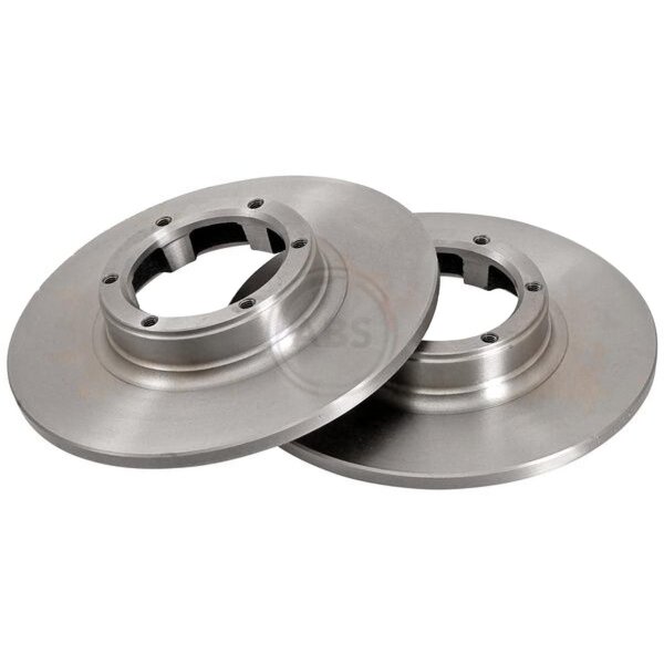 2 brake discs full Ø 228 mm 10 mm A.B.S. suitable for e.g. RENAULT 5