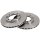 2 brake discs ventilated Ø 242 mm 18 mm A.B.S. for MITSUBISHI LANCER and others