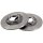2 brake discs full Ø 227 mm 11 mm A.B.S. suitable for e.g. MAZDA 323