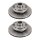 2 brake discs ventilated Ø 227 mm 18 mm A.B.S. for MAZDA RX-7