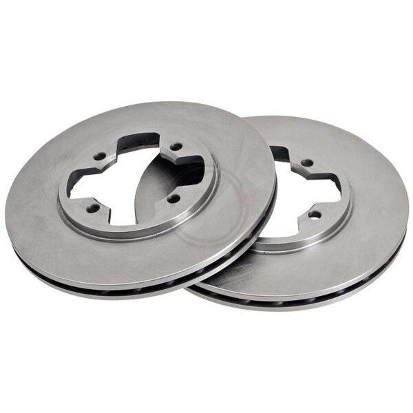 2 brake discs ventilated Ø 252 mm 20 mm A.B.S. for NISSAN 280ZX,ZXT