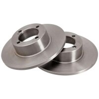 2 brake discs full Ø 237 mm 11 mm A.B.S. for OPEL...