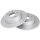 2 brake discs full Ø 278 mm 9 mm A.B.S. for MERCEDES-BENZ C-CLASS and others