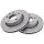 2 brake discs ventilated Ø 258 mm 24 mm A.B.S. for e.g. OPEL OMEGA