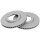 2 brake discs ventilated Ø 282 mm 24 mm A.B.S. for PORSCHE 911 and others