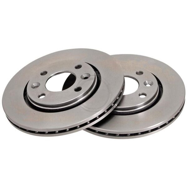 2 brake discs ventilated Ø 244 mm 20.5 mm A.B.S. for RENAULT 21 and others