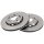 2 brake discs ventilated Ø 284 mm 21.9 mm A.B.S. for MB 124 among others