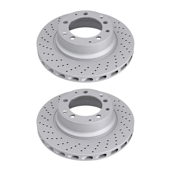 2 Bremsscheiben gelocht Ø 307 mm 28 mm A.B.S. für u.a. PORSCHE 911