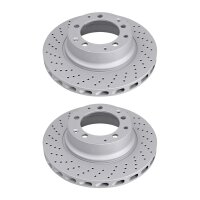 2 brake discs perforated Ø 307 mm 28 mm A.B.S. for...