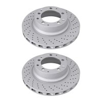 2 brake discs perforated Ø 307 mm 28 mm A.B.S. for...