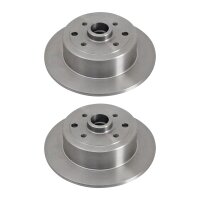 2 brake discs full Ø 261 mm 10 mm A.B.S. for OPEL...