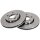 2 brake discs ventilated Ø 276 mm 25 mm A.B.S. for AUDI 100 and others