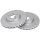 2 brake discs ventilated Ø 284 mm 22 mm A.B.S. for e.g. ALFA ROMEO 156