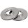 2 brake discs ventilated Ø 257 mm 22 mm A.B.S. for OPEL CAMPO and others