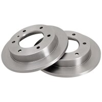 2 brake discs full Ø 265 mm 12 mm A.B.S. for ISUZU...
