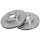 2 brake discs ventilated Ø 258 mm 22 mm A.B.S. for TOYOTA and others