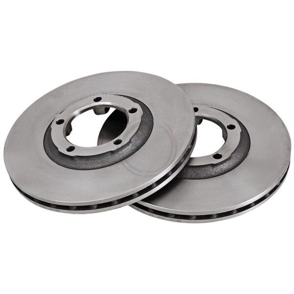 2 brake discs ventilated Ø 258 mm 22 mm A.B.S. for e.g. MITSUBISHI L