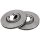 2 brake discs ventilated Ø 258 mm 22 mm A.B.S. for e.g. MITSUBISHI L