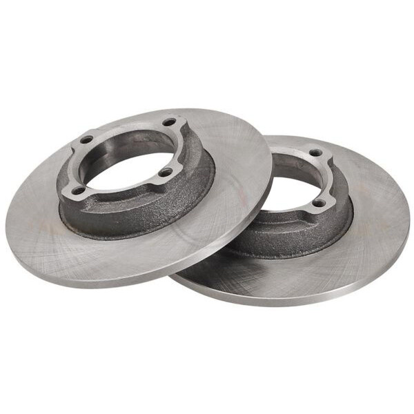 2 brake discs full Ø 226 mm 10 mm A.B.S. for SUBARU LEONE and others