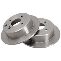 2 brake discs full Ø 266 mm 9 mm A.B.S. for NISSAN...
