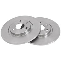 2 brake discs full Ø 258 mm 10 mm A.B.S. for...